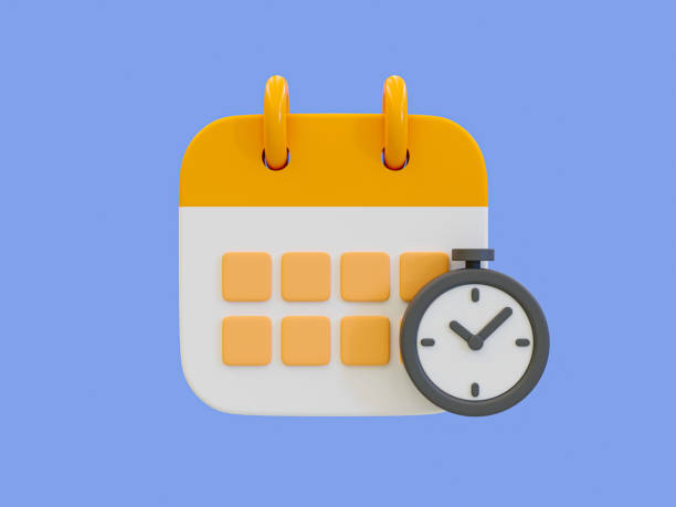 istock 3d minimal time management concept. schedule notification. meeting reminder. Calendar with an alarm clock and bell icon. 3d illustration. 1461692009