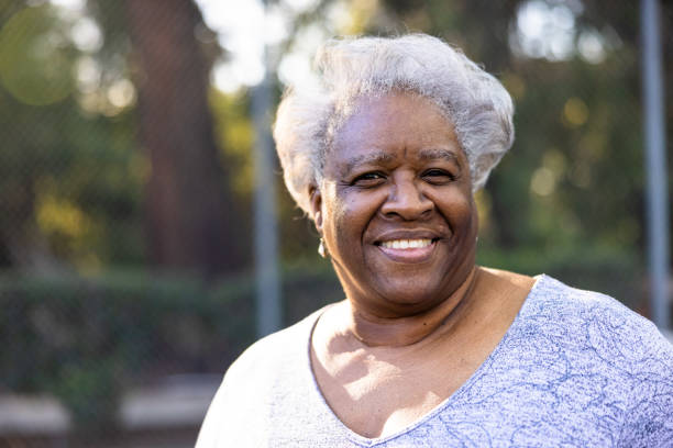 istock Active Senior Black Woman Portrait 1461716595