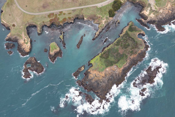 istock Aerial View of Rugged Mendocino Coast 1461718262