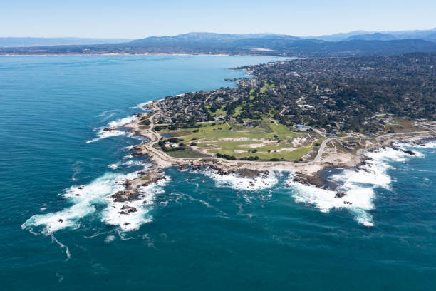istock Aerial View of Monterey Bay Coast 1461718863