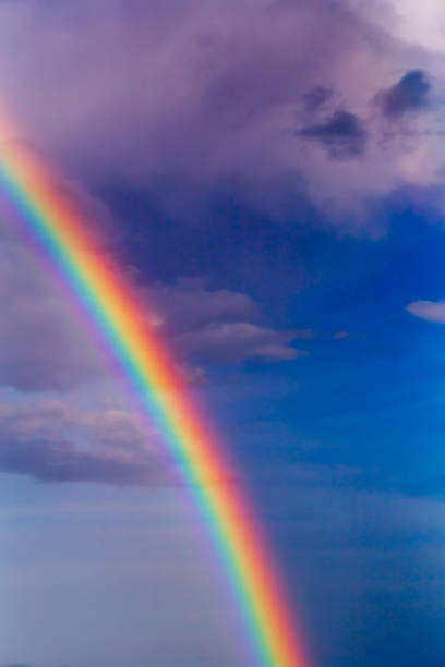 istock View of a rainbow in front of the clouds 1461763112
