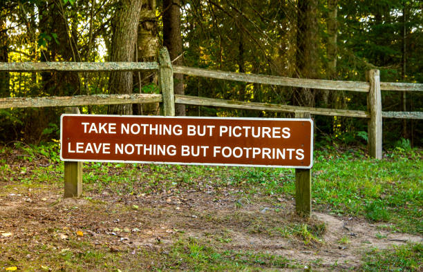istock Michigan State Park with Instructions for Visitors 1461763688