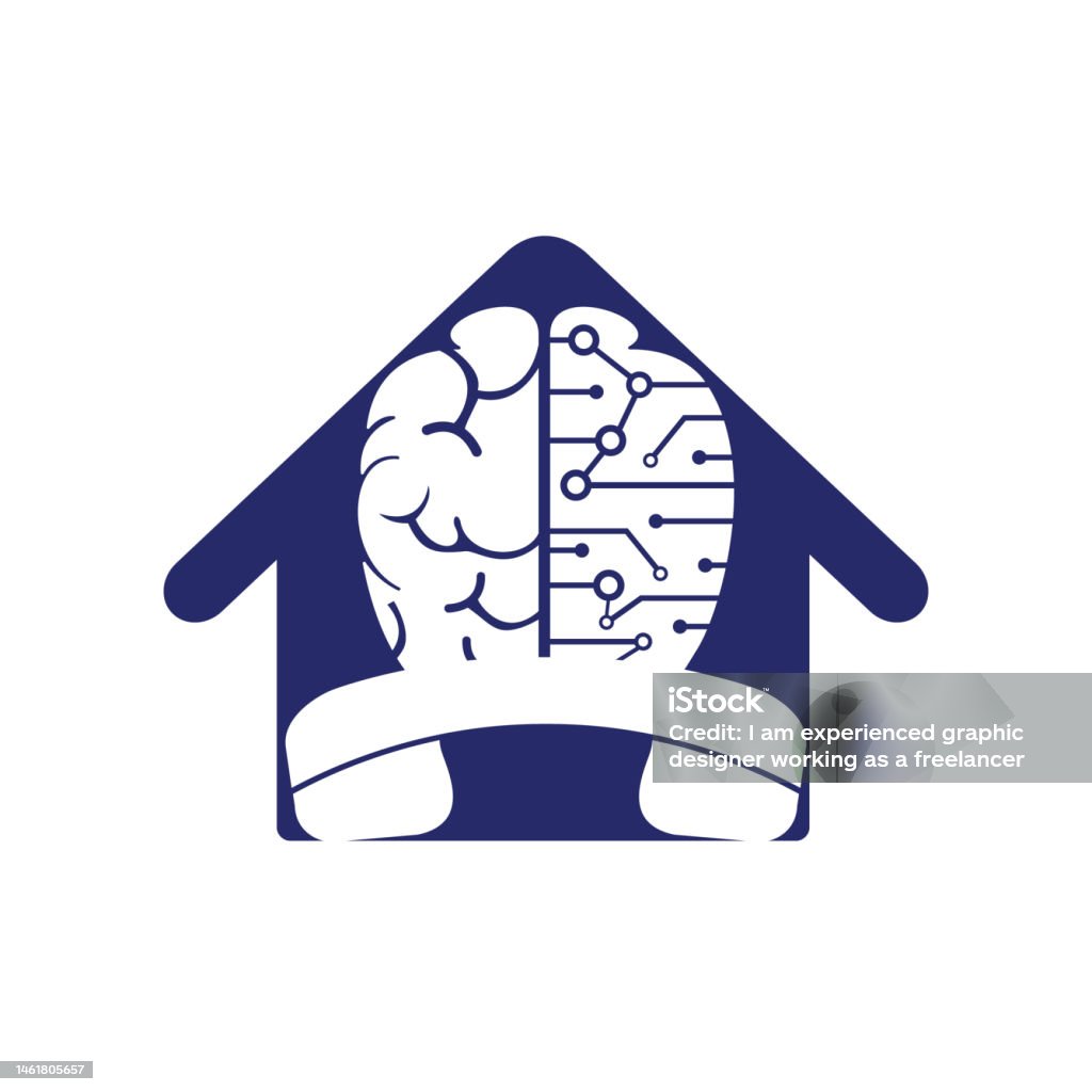 Brain Call Brain Call Vector Logo Design Template Stock Illustration - Download ...