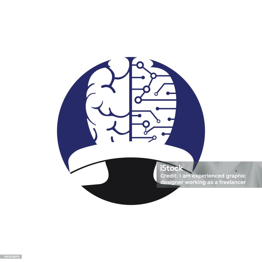 Brain Call Brain Call Vector Logo Design Template Tech Communication Logo Concept ...
