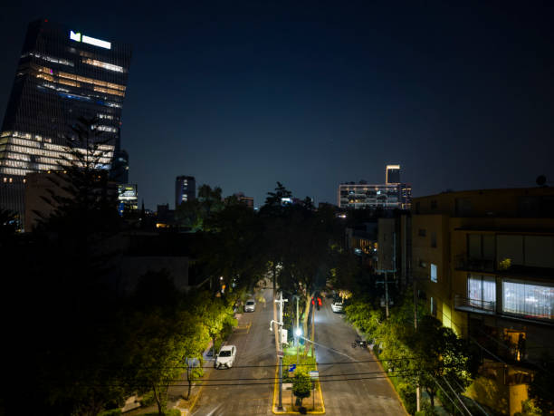 istock Skyscrapers by night in Mexico City 1461827285
