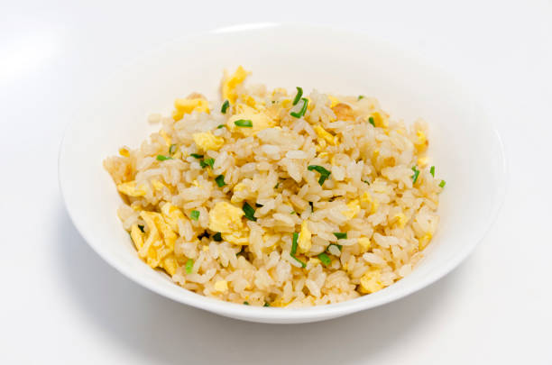 istock Homemade fried rice mixed with green onion and eggs 1461832447