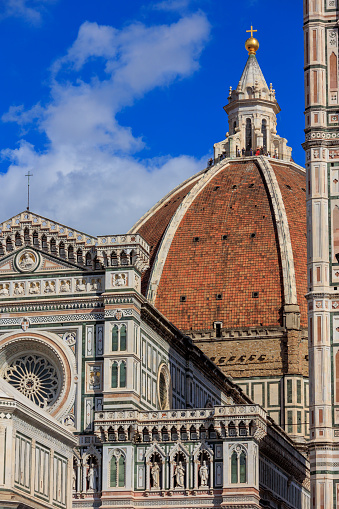 Duomo Santa Maria Del Fiore, Architectural details, Florence Italy
