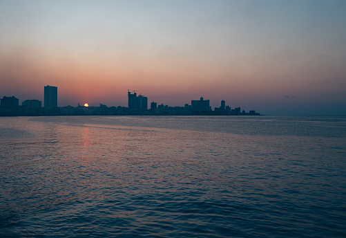 Looking at Vedado form Malecon in Havana