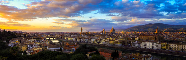 istock Panoramic view of Florence Skyline Italy 1461895228