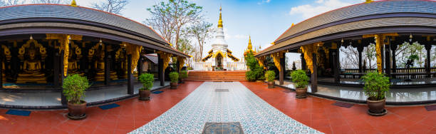istock Panorama view of Phra That Doi Phra Chan temple 1461903072