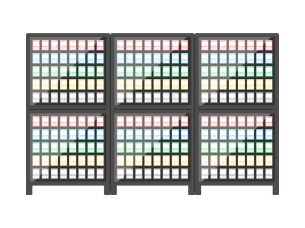 istock An illustration of a trading card display shelf. 1461910726