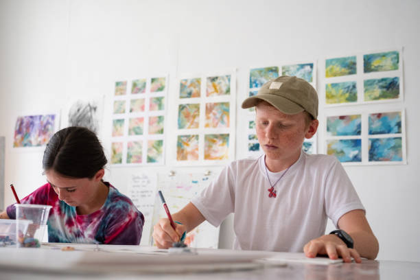 istock Children have fun during their art class 1461911309