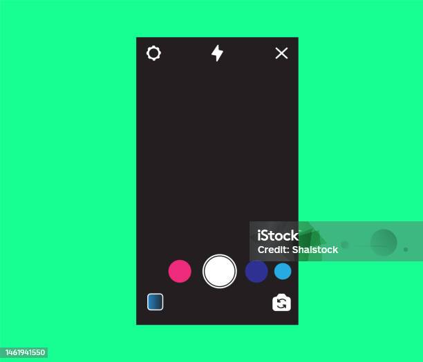 Modern Camera Interface Vector Template Stock Illustration - Download ...