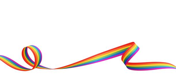 Rainbow LGBT flag isolated on white background. Rainbow LGBT flag isolated on white background. The concept of tolerance and acceptance of homosexuality. Vector illustration. copyright symbol 3d stock illustrations