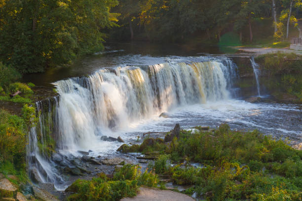 istock Keila Joa waterfall summer view in Estonia 1461998649