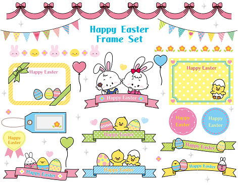 A set of frames perfect for Easter
