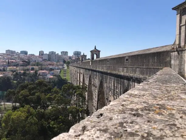 The Águas Livres Aqueduct is a historic aqueduct in the city of Lisbon, Portugal. It is one of the most remarkable examples of 18th-century Portuguese engineering. The main course of the aqueduct covers 18 km.