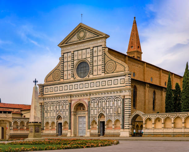 산타 마리아 노벨라 대성당, 이탈리아 피렌체의 주요 도미니카 교회 - church of santa maria novella 뉴스 사진 이미지