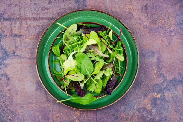 Fresh green salad stock photo