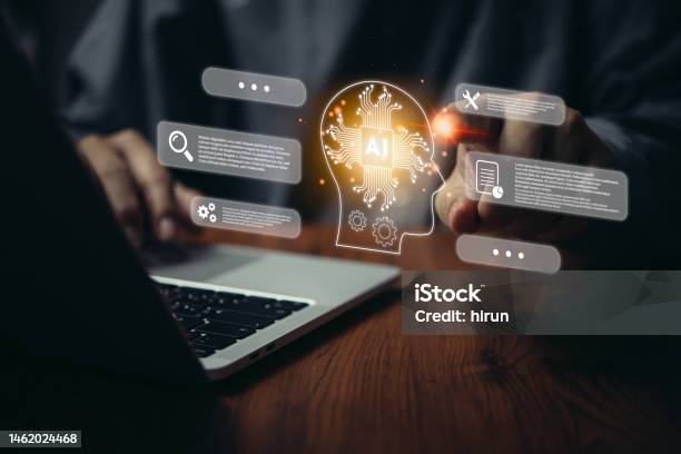 Artificial Chat Chat With Ai Or Artificial Intelligence Digital Chatbot Robot Application Openai Generate Futuristic Technology Stock Photo - Download Image Now