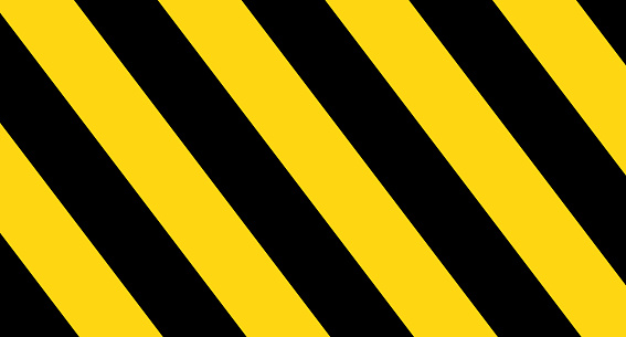 Black and yellow striped tape. Caution tape. Editable vector.