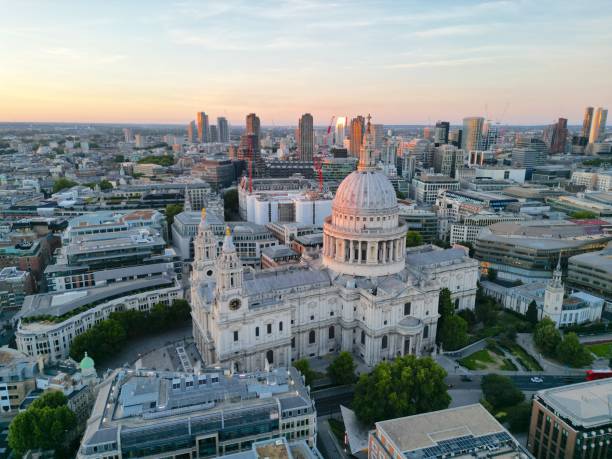 istock St Pauls Cathedral London drone aerial view sunset 1462062694
