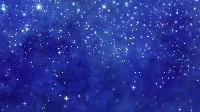 Background animation of the night sky with twinkling silent stars