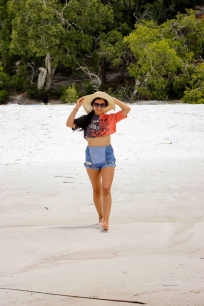 Amazing sunny beach day in Fraser Island located in Queensland, enjoying the calm and relax vibe of the island.