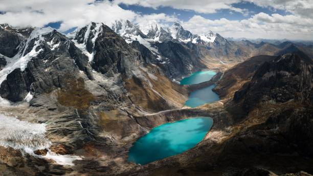 istock Huayhuash Mountain Range over the azure lagoons in Peru 1462089790