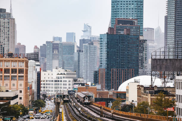 istock New York City subway train through Queens 1462094563