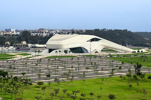 Rabat, Morocco – October 27, 2022: The Grand Theatre of Rabat