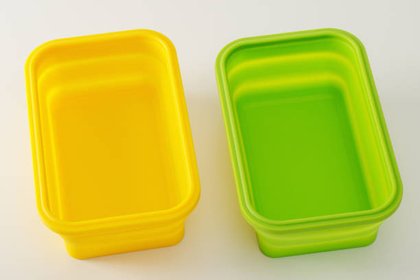 istock food container isolated on white background. Top view 1462116119