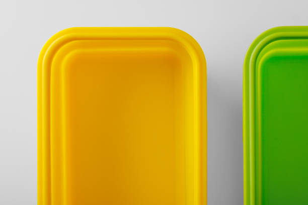 istock food container isolated on white background. Top view 1462116123