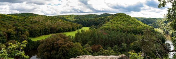 istock View from Uberstieg viewpoint in Thayatal national park in Austria near borders with Czech republic 1462141237