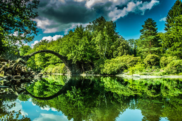 Rakotz Bridge. Rakotzbrucke. Devil's Bridge. Germany.