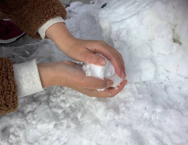 istock Snowball fights and making snowmen on snowy days 1462145775