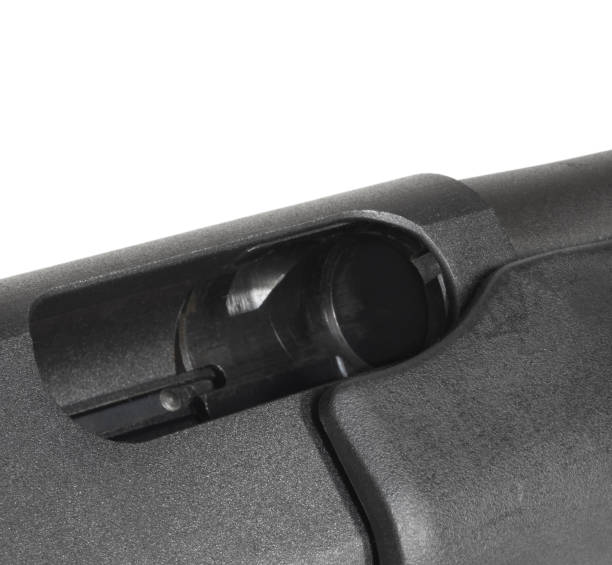 istock Twelve gauge shotgun with an empty chamber 1462146434