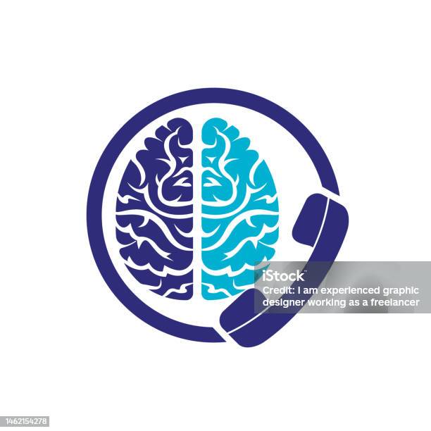 Brain Call Brain Call Vector Logo Design Template Tech Communication Logo Concept ...