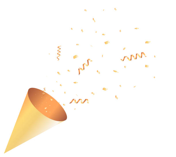 istock Firecracker and confetti for the party , Present, decoration, birthday, confetti icon. 1462157511