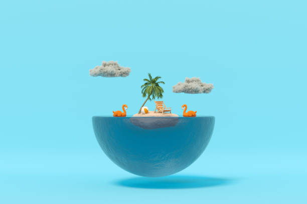 istock Summer Holiday on Island with Palm Tree 1462158544