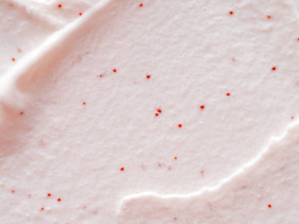 istock Scrub smears. Pink exfoliating body polish texture 1462163605