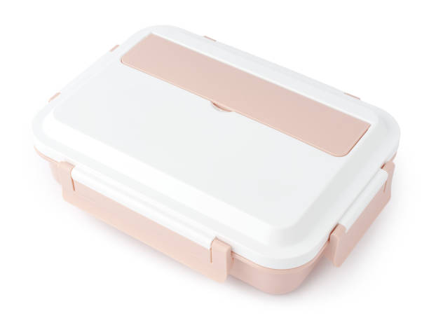 istock Close up Plastic food box isolated on white background 1462175822