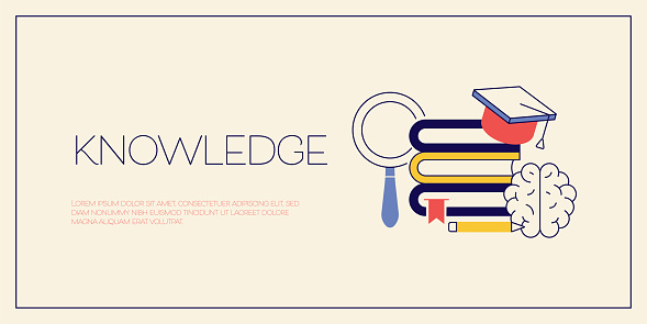 Knowledge Related Vector Conceptual Illustration. Education, Learning, Studying.