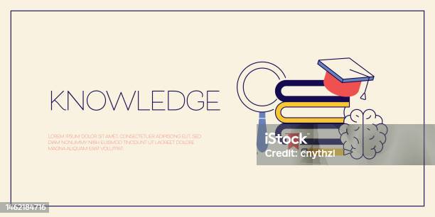 Knowledge Building Image Knowledge Related Vector Conceptual Illustration Education Learning ...