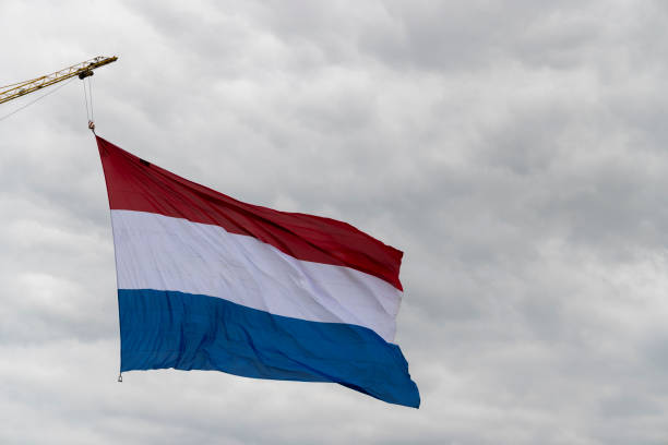 istock Dutch flag hoisted on a national holiday 1462198159