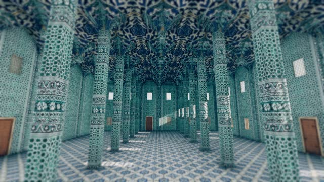 Islamic palace Architecture background video animation