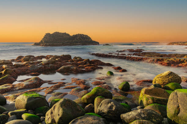 istock El Pris pool wall with green moss, close to Atlantic ocean with volcanic rocks, with sunset light 1462201277