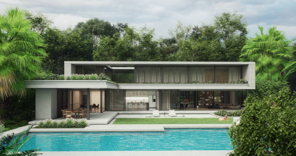 istock Exclusive Luxury Villa with Swimming Pool 1462205862