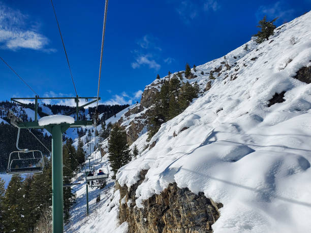 istock Ski lift view. Sun Valley ski resort, Idaho. 1462206763