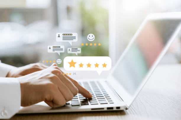 istock Customer Satisfaction Survey concept, 5-star satisfaction, service experience rating online application, customer evaluation product service quality, satisfaction feedback review, good quality most. 1462208661